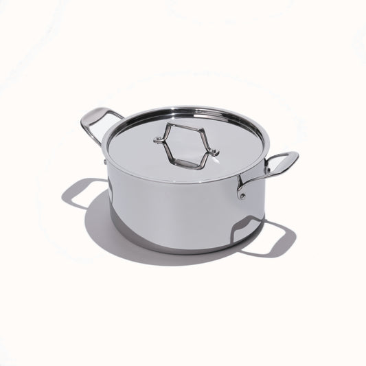 Fully Cladded Stainless Clad Stock Pot 8QT