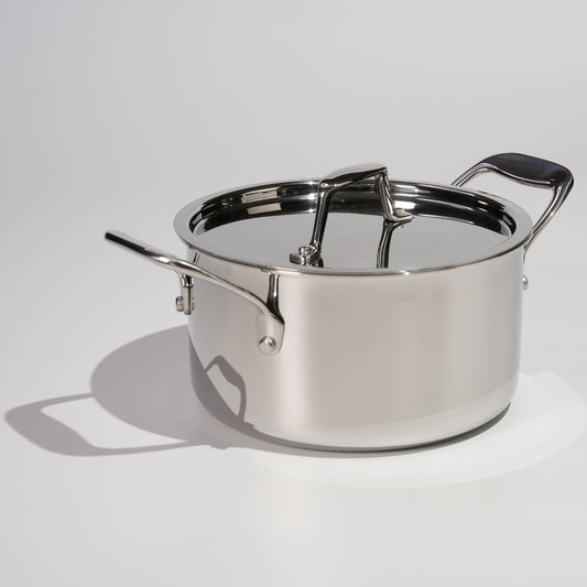 Fully Cladded Stainless Clad Saucepan 4QT