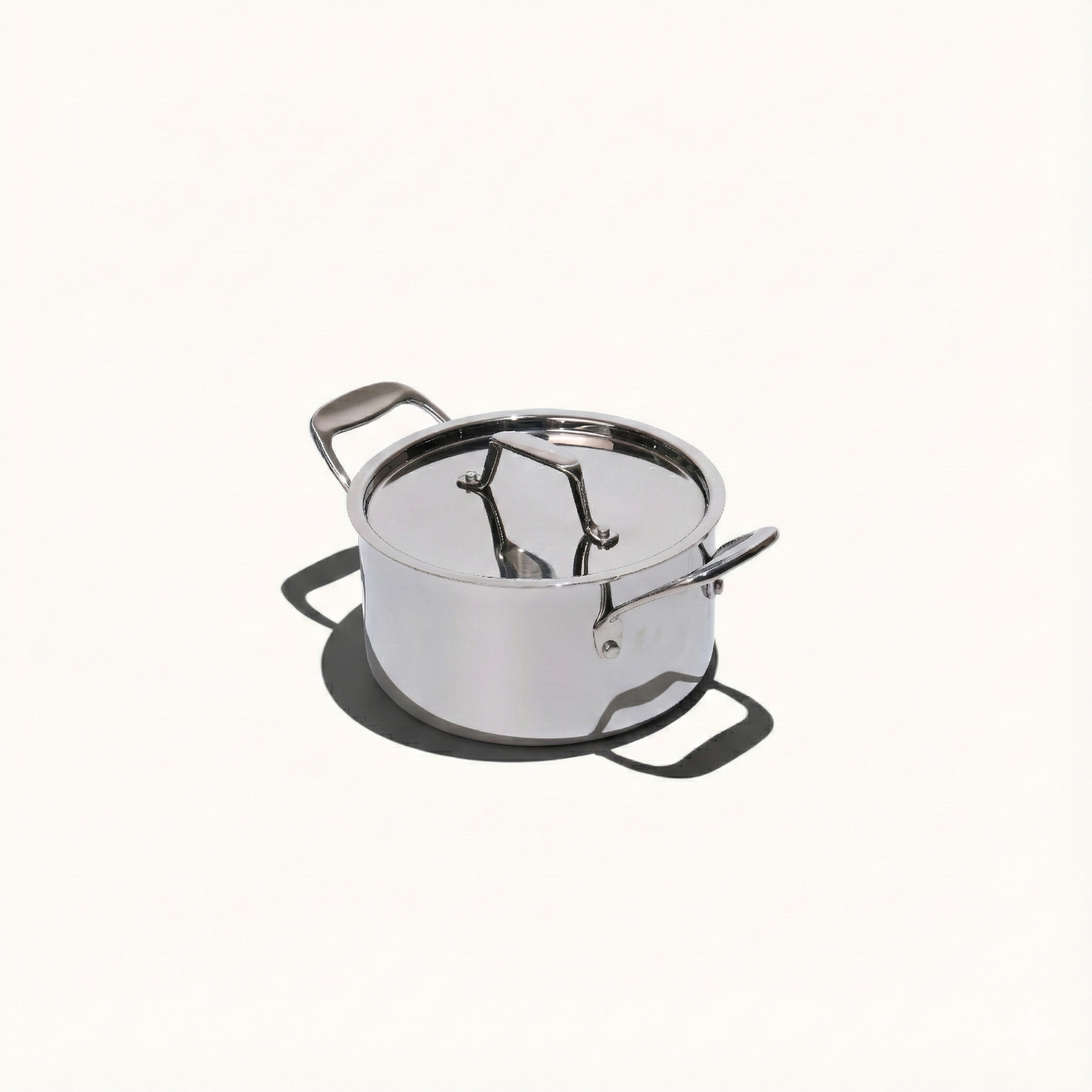 Fully Cladded Stainless Clad Saucepan 4QT