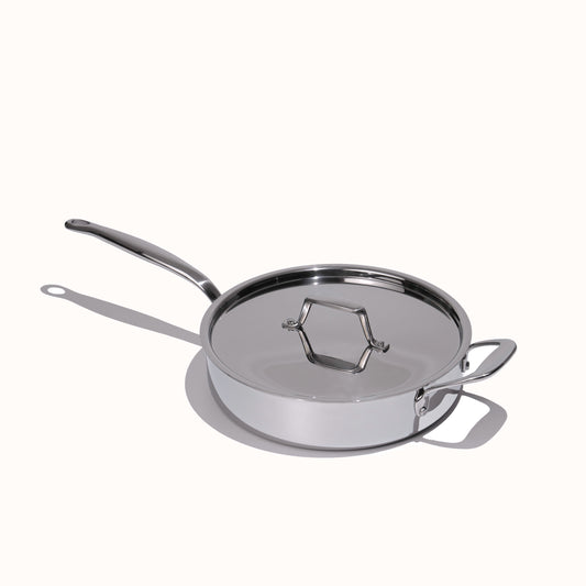 Fully Cladded Stainless Clad Saute Pan 3.3L